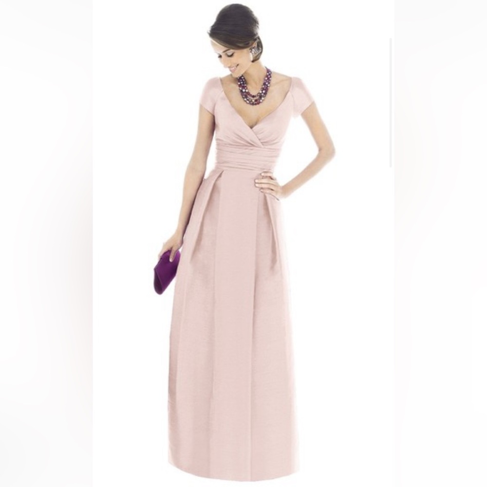 Elegant Gold Champagne Evening Gown Mother of The Bride Dress Size 6